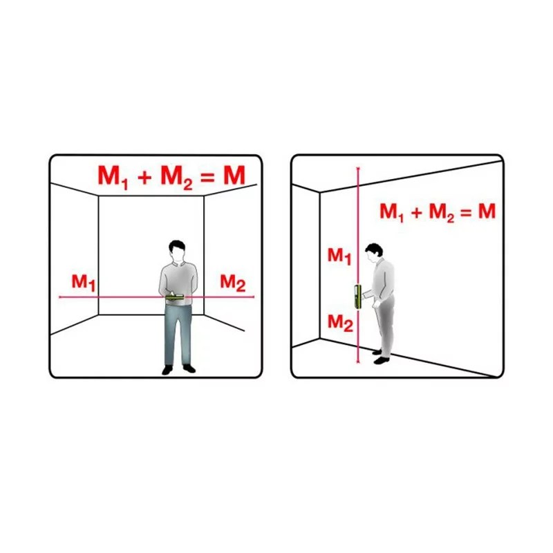 Télémètre laser Metrica flash double laser 50 ml INCLIGRAD – batterie li-ion rechargeable – Image 4