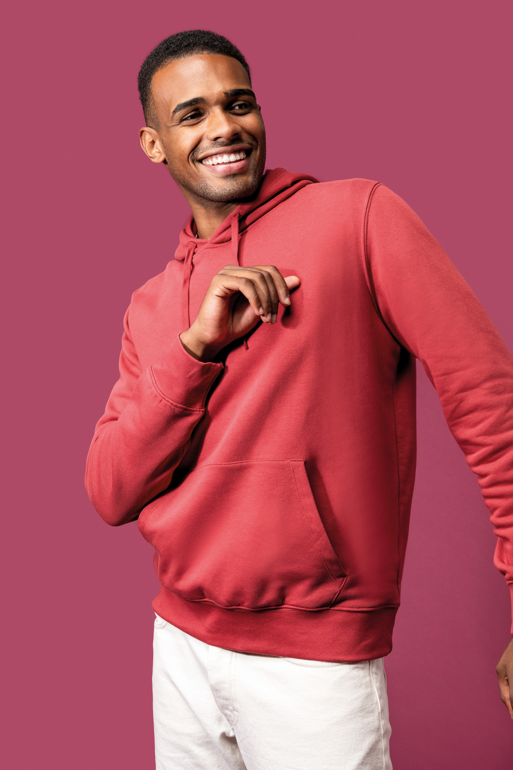 Sweat-shirt écoresponsable à capuche homme – Image 3