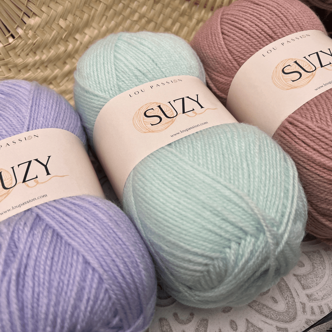 Pelote SUZY 100g/360 mètres Lilas 415 – Image 3