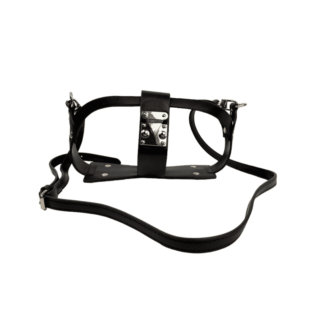 Ensemble 2 pièces Noir et doré simili-cuir 24X6X17 cm