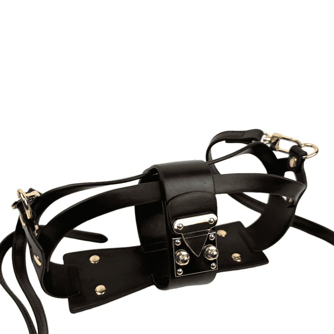 Ensemble 2 pièces Noir et doré simili-cuir 24X6X17 cm – Image 3