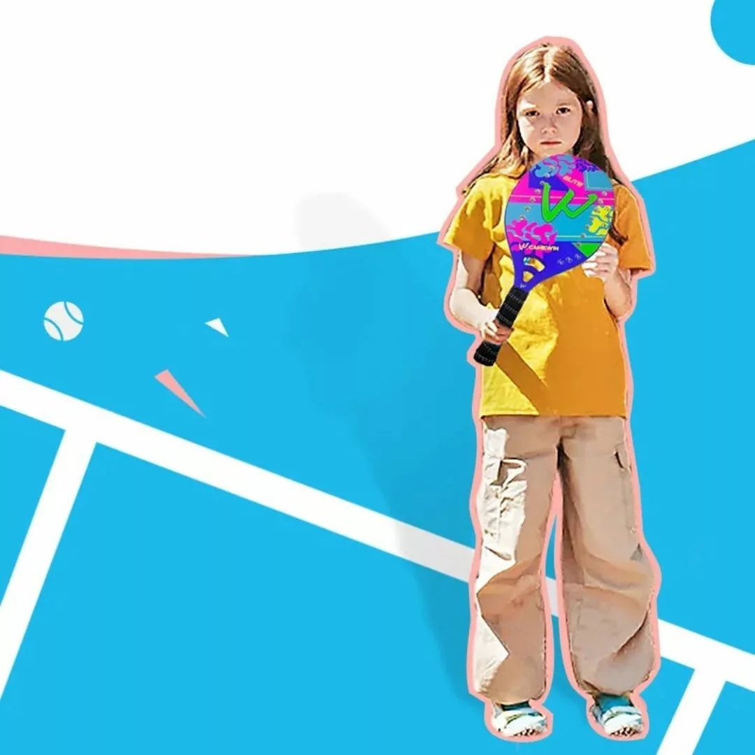 Raquette de plage – Design coloré et léger pour jeux d’été en famille ou entre amis – Idéale pour vacances et loisirs en plein air – Image 3