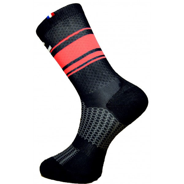 Chaussettes Rafa’l Carbone Boa Noir / Rouge