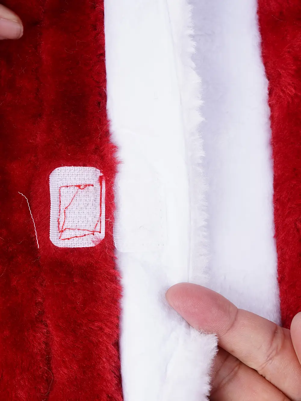 Déguisement Père Noël 4 pièces ultra-épais – Chapeau, haut, pantalon, ceinture – Image 8