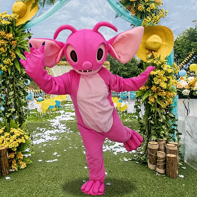 Costume mascotte Stitch Disney à capuche – peluche douce effet cocooning – Image 4