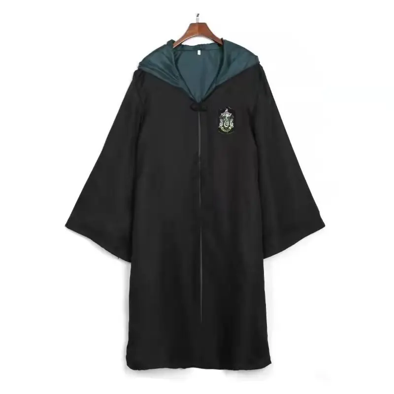 Cape Harry Potter adulte avec capuche – Insignes maisons officielles – Costume cosplay – Image 5