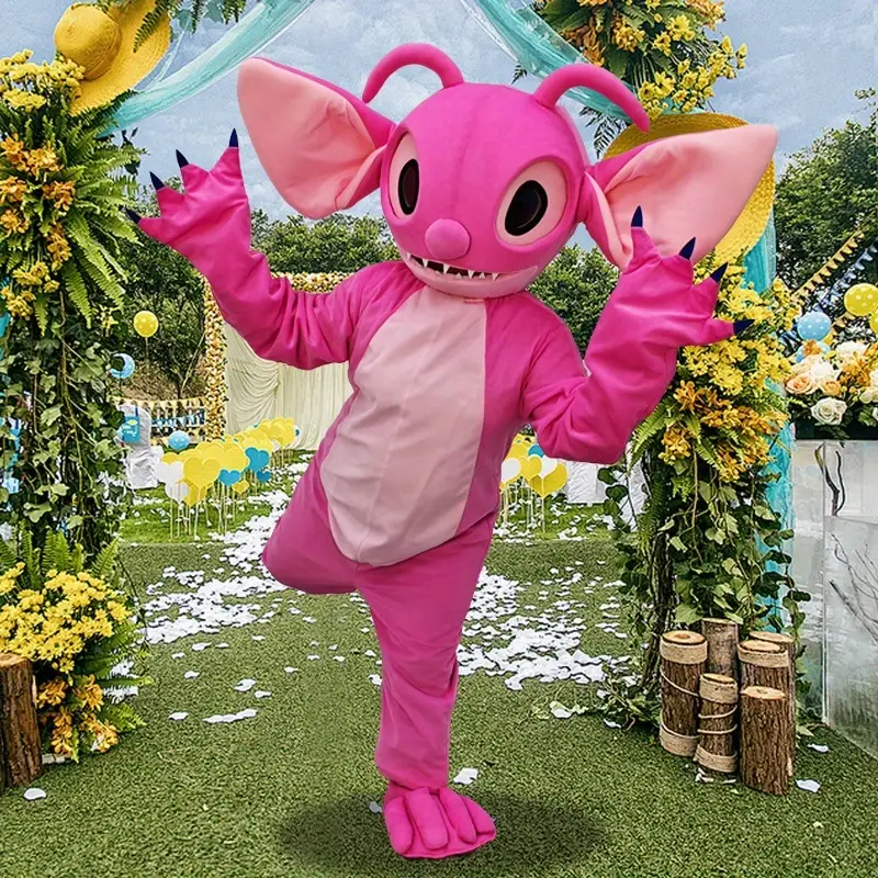 Costume mascotte Stitch Disney à capuche – peluche douce effet cocooning – Image 2