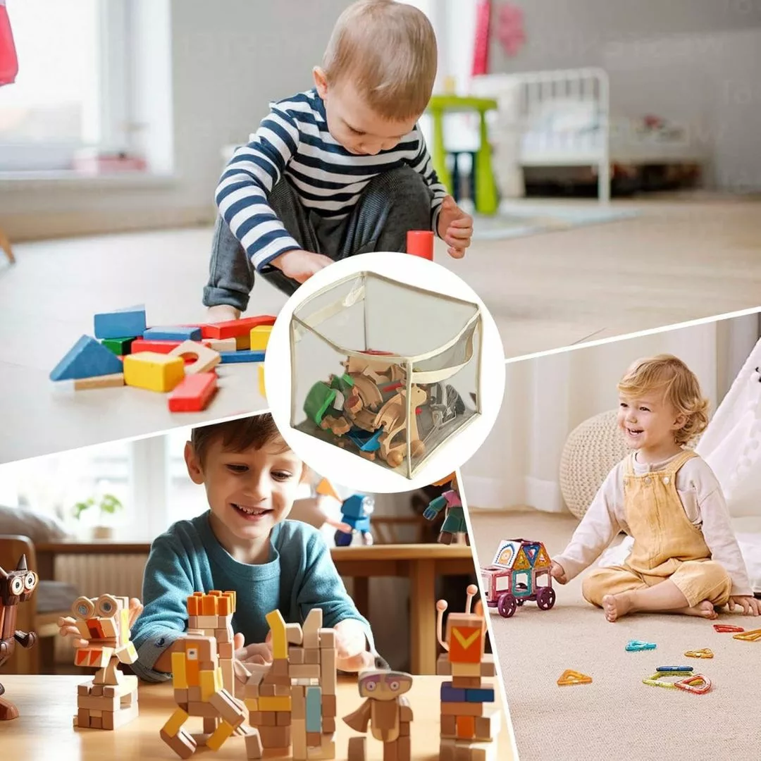 Rangement jouet enfant – Grand sac pliable déco chambre – Organisation ludique et facile – Image 8