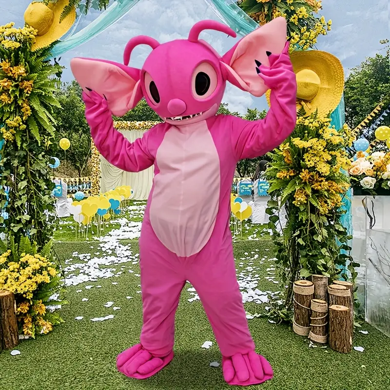 Costume mascotte Stitch Disney à capuche – peluche douce effet cocooning – Image 5