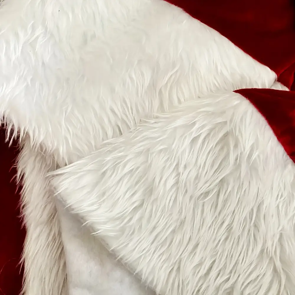 Costume Père Noël velours bordeaux – ensemble 10 pièces élégant et complet – Image 8