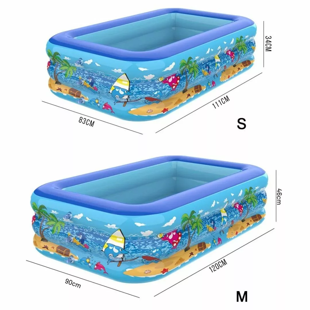 Piscine gonflable enfant – Idéale pour l’été, jeux d’eau sécurisés à la maison – Facile à installer et transporter – Image 5