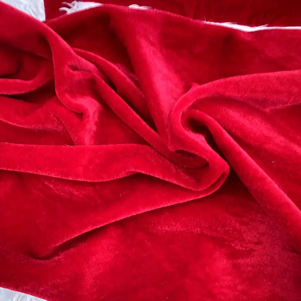 Costume Père Noël velours bordeaux – ensemble 10 pièces élégant et complet – Image 6