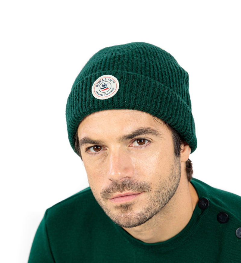 Bonnet uni CHARLY VERT – Royal Mer