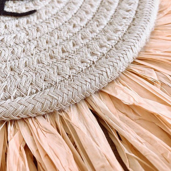 Décoration murale en raphia – Lion – Image 3