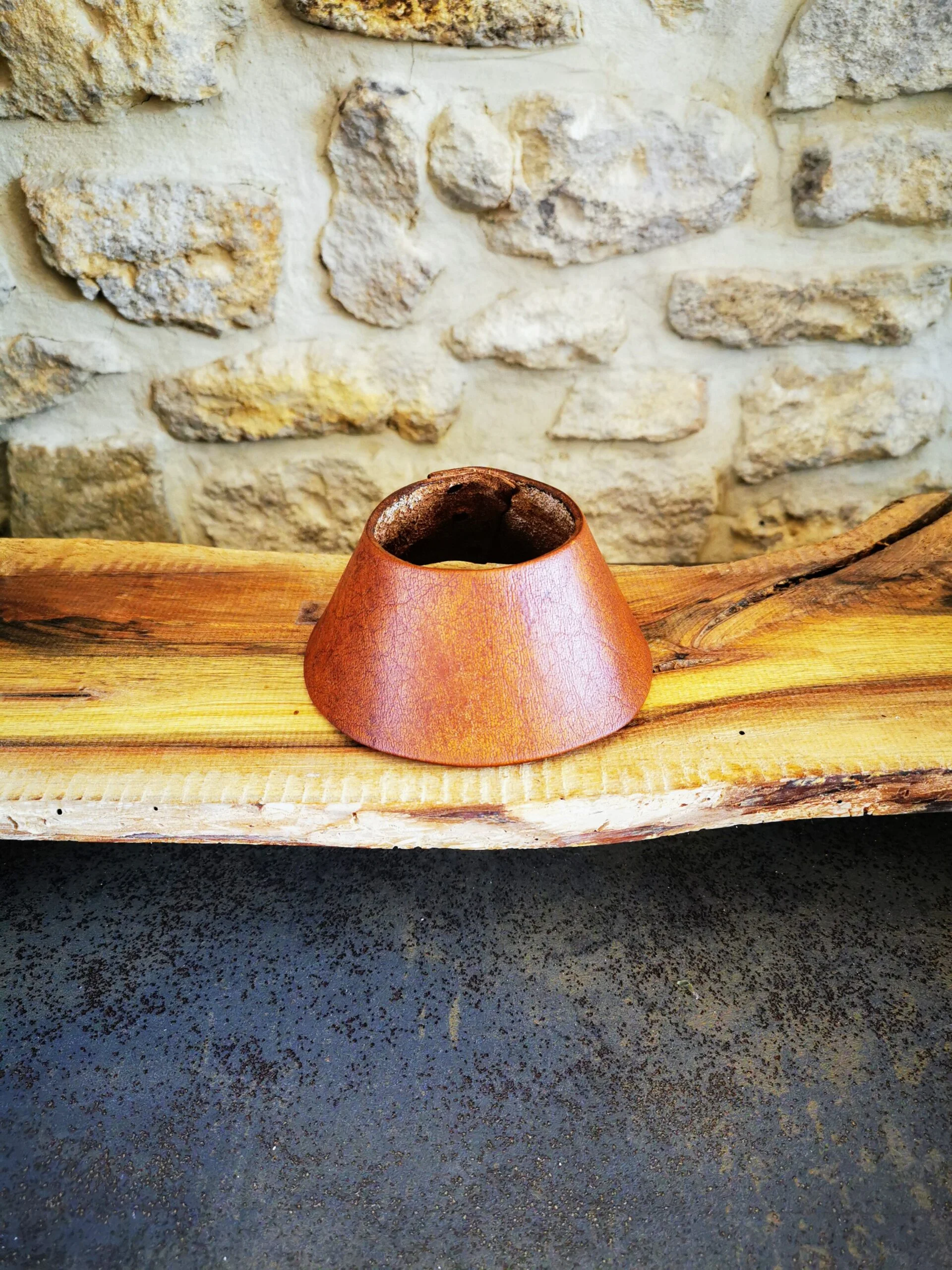 Support ballon en cuir (grande taille)