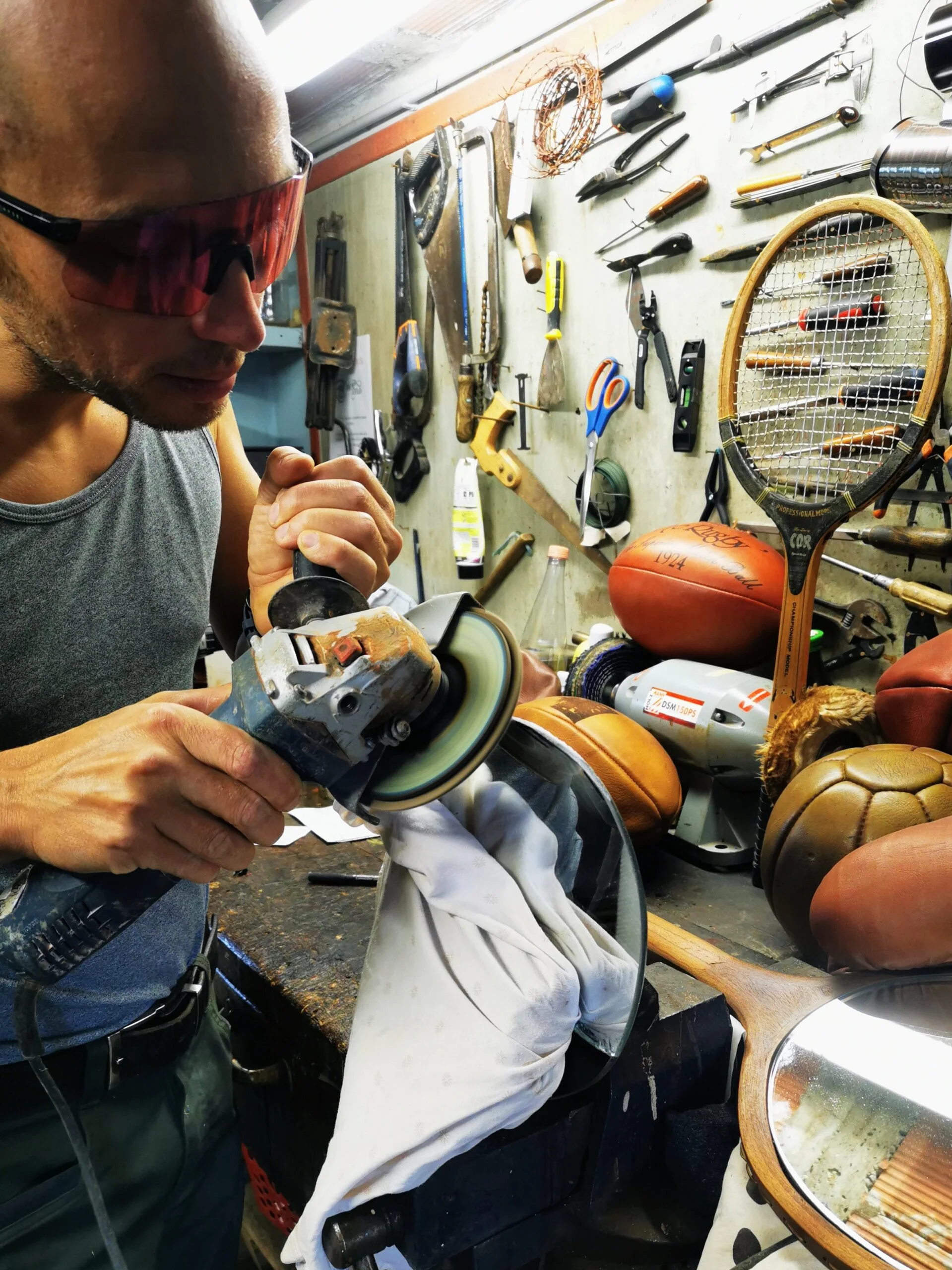 Miroir pour raquette de tennis vintage – Image 5