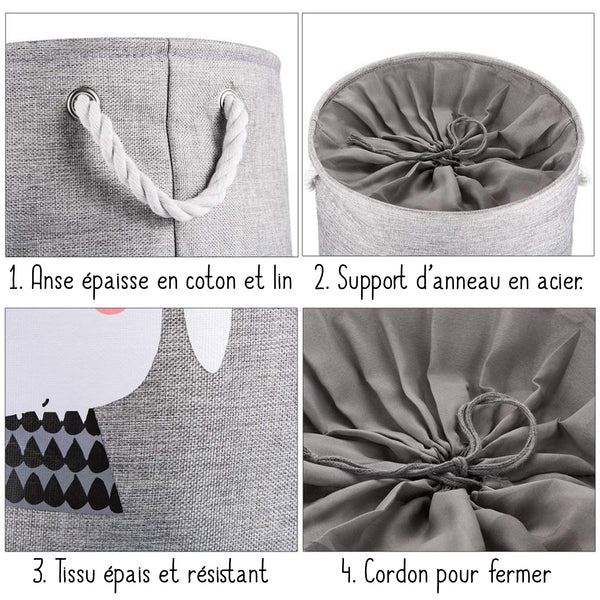 Panier de rangement bébé – Les animaux rigolos – Image 8
