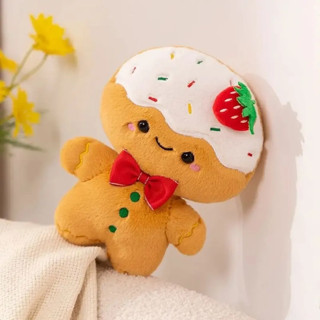 Peluche pain d’épice – Cadeau de Noël original et réconfortant pour enfants et bébés – Image 2
