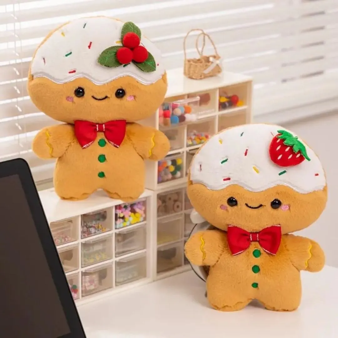 Peluche pain d’épice – Cadeau de Noël original et réconfortant pour enfants et bébés
