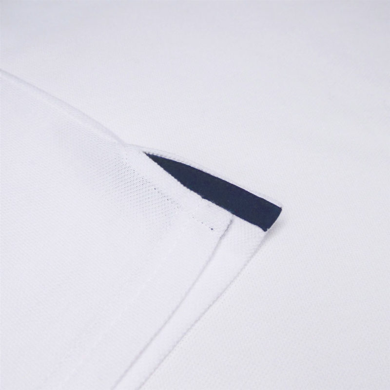 Polo bicolore L&rsquo;élégant Blanc/Marine – Tranquille Emile – Image 2