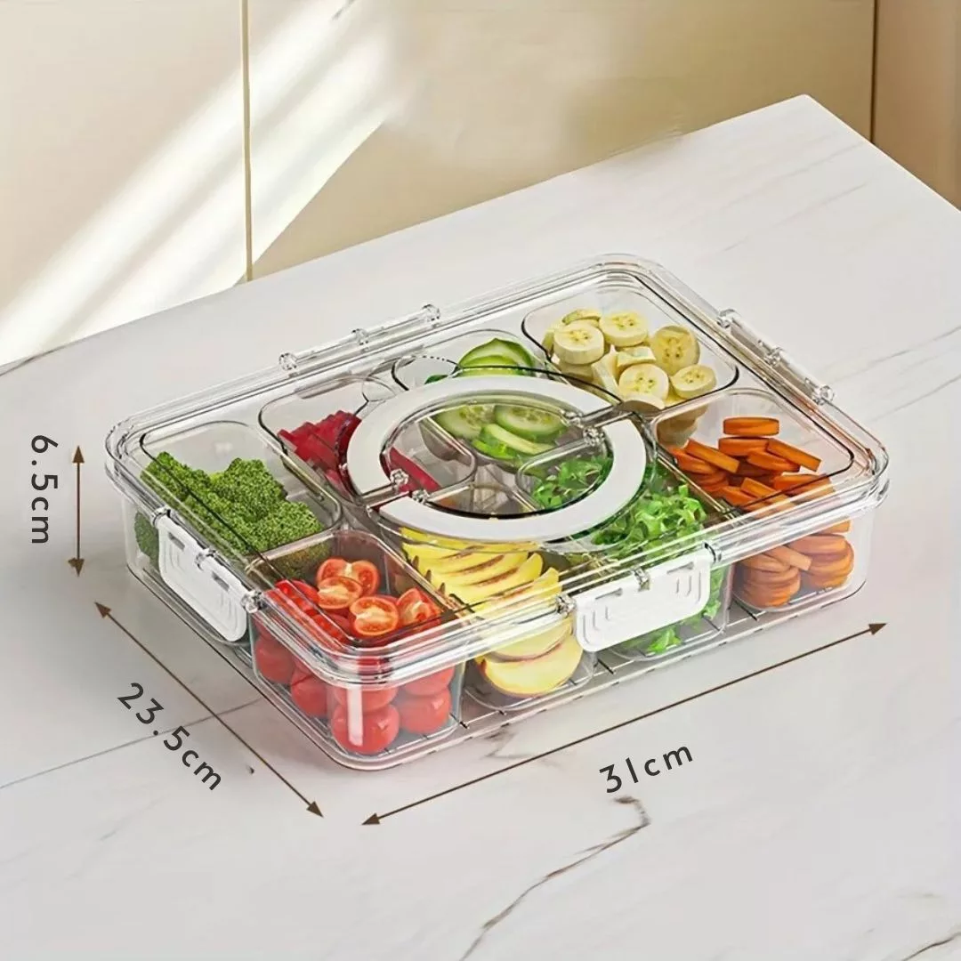 Boîte compartimentée pour snacks en voiture – Collations propres et organisées pour trajets sans miettes – Image 4