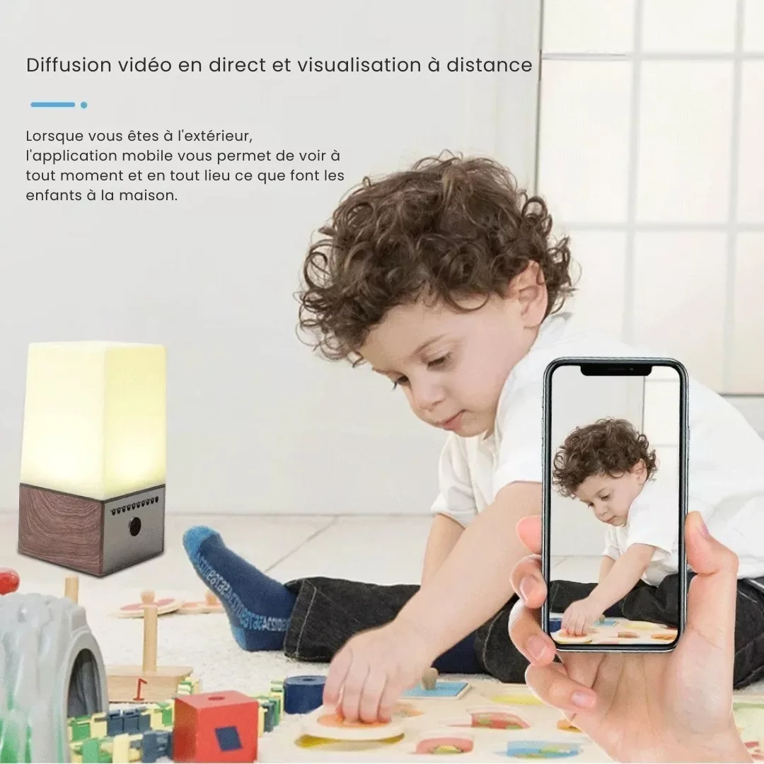 Caméra espion dissimulée dans lampe de bureau – Image 5