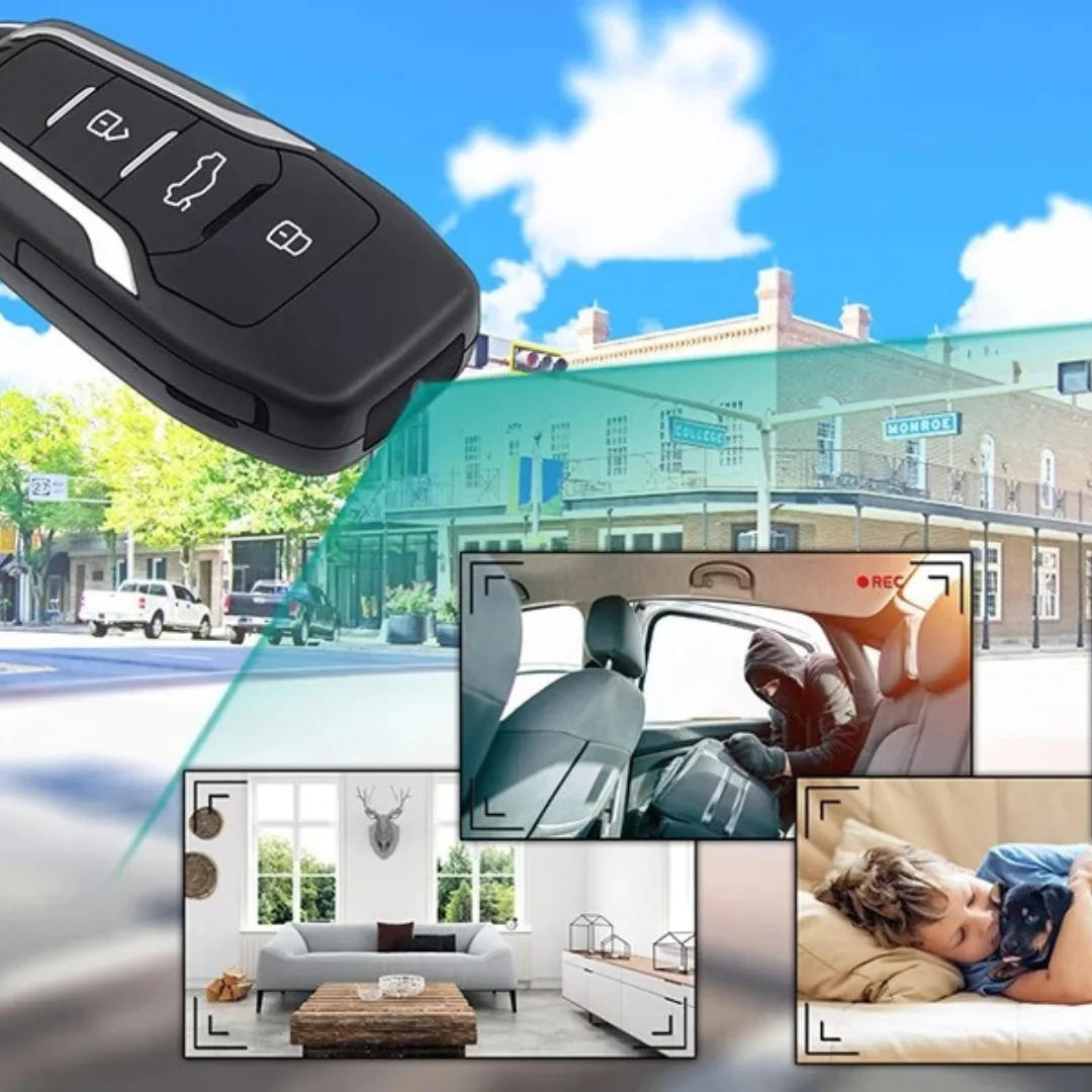 Caméra espion intégrée dans boîtier clé voiture – Surveillance discrète HD – Sécurité mobile invisible – Image 4