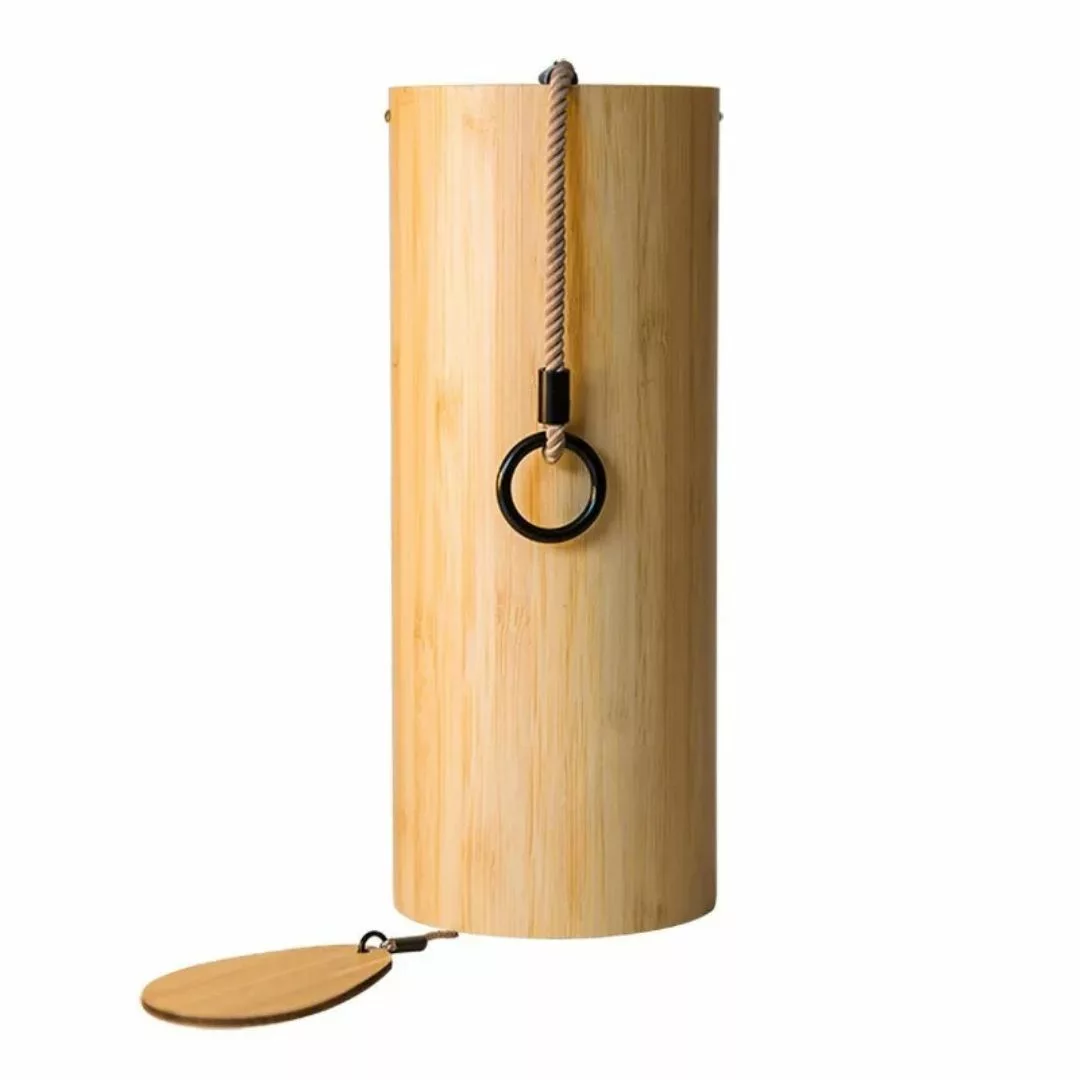 Carillon extérieur en bambou recyclé – Ambiance zen et naturelle pour jardin ou balcon – Éco-responsable et apaisant – Image 6
