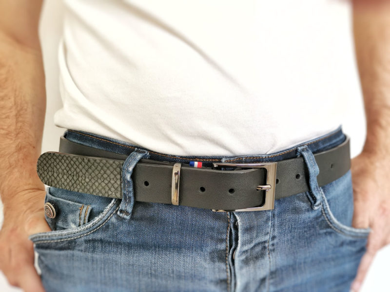 Ceinture HAZEL SQUAMA Noire – Nodie’s – Image 3