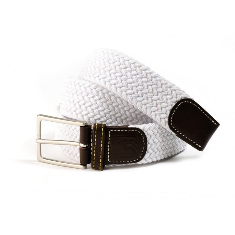 Ceinture Tressée Unie Blanc – Le Chic Français – Image 2