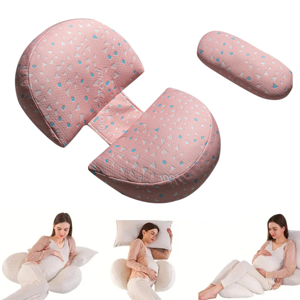 Coussin de Grossesse & Allaitement – Oreiller Ergonomique pour Femme Enceinte