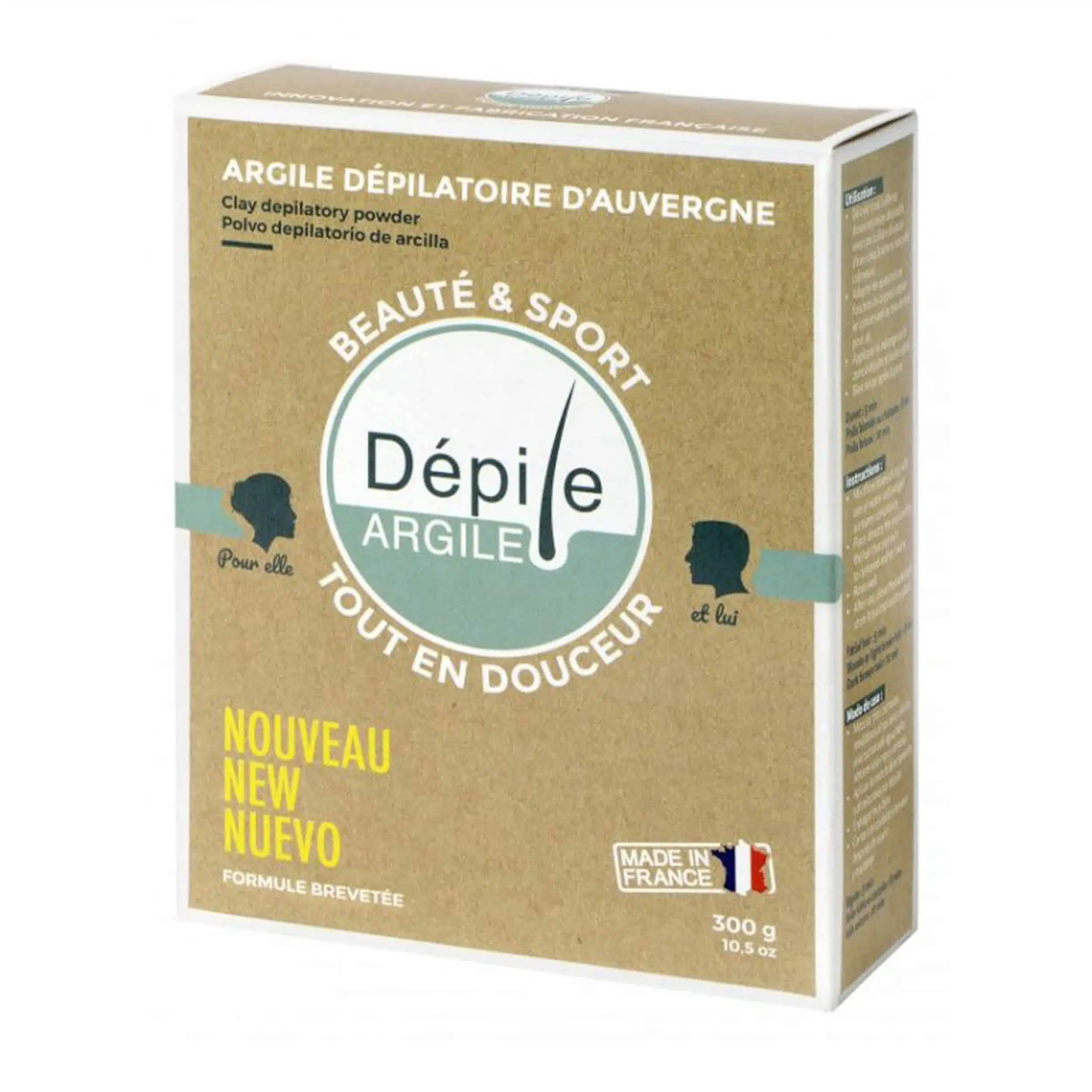 Crème dépilatoire écologique et éco-responsable – Fabriquée en France – Dépile-Argile – Image 5