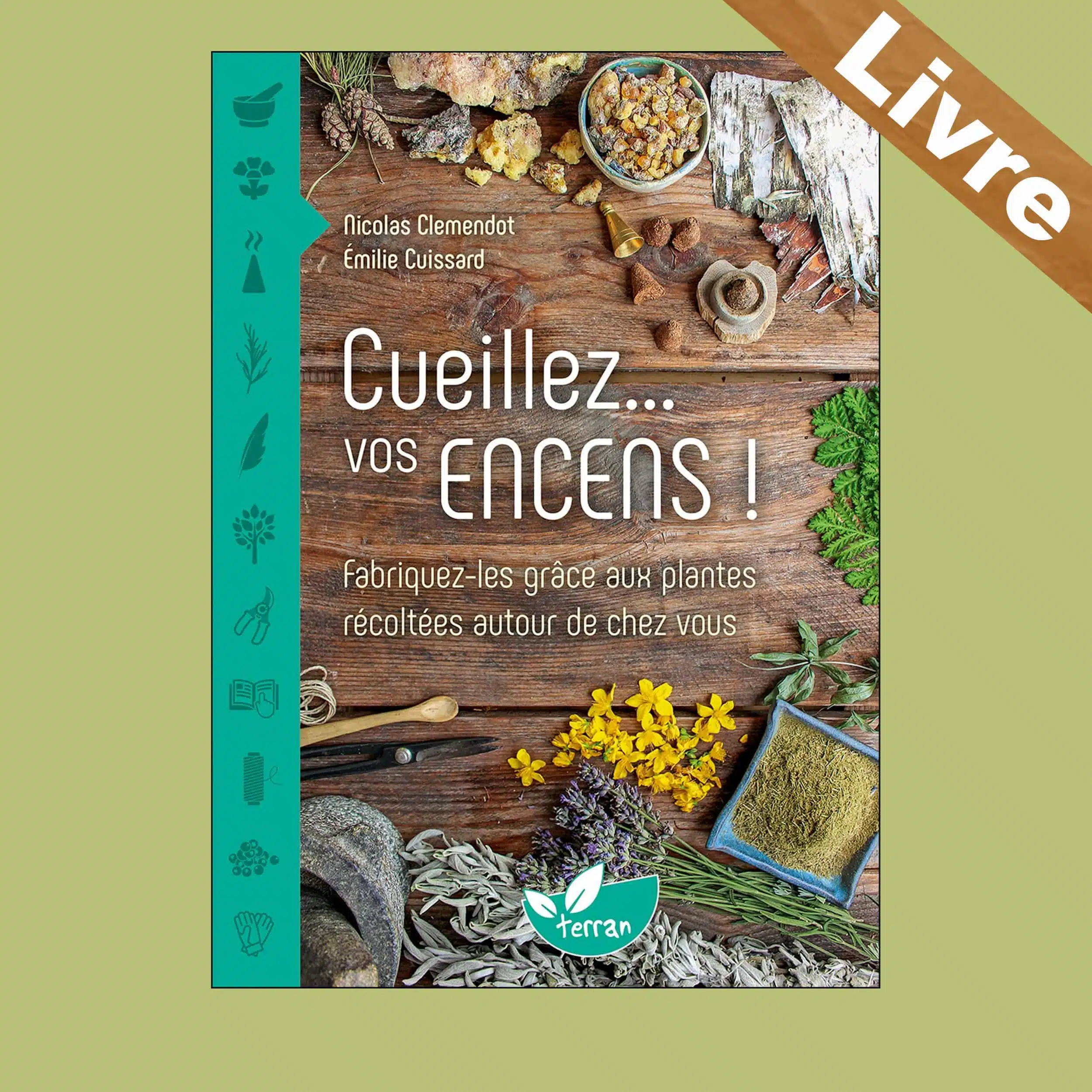Cueillez… vos encens ! Fabriquez-les grâce aux plantes récoltées autour de chez vous – Livre