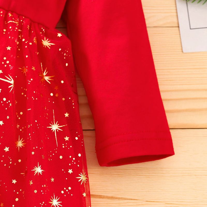 Robe De Noël Bébé Fille Renne – Image 4