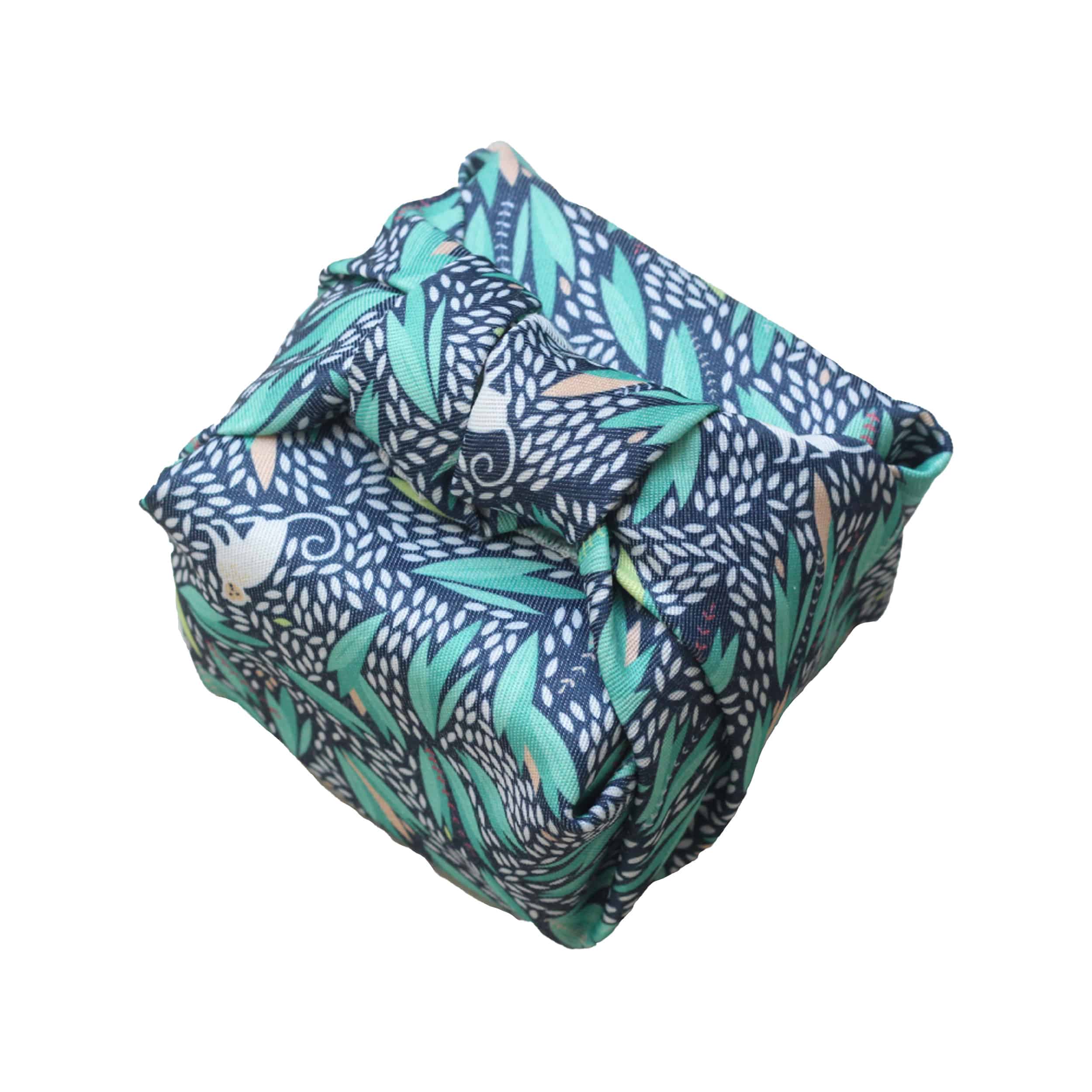Emballage cadeau tissu réutilisable recyclé – Petit motif Monkey – Paké
