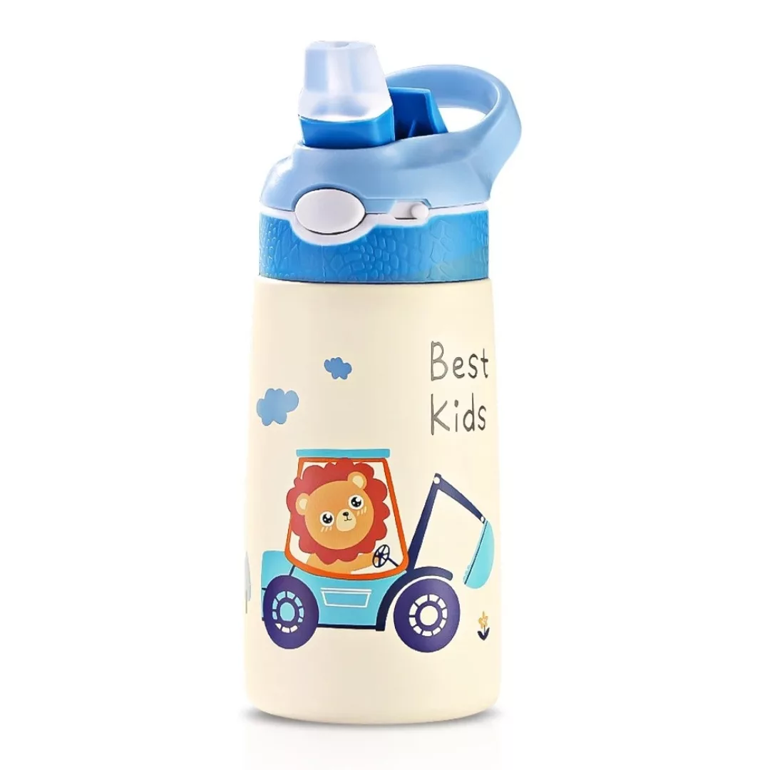Gourde isotherme enfant – Boisson fraîche ou chaude toute la journée – Idéale école, sport, sortie – Image 8
