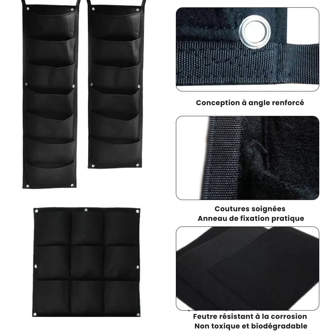 Jardinière en tissu géotextile pour balcon – gain de place, arrosage facile, culture optimale en ville – Image 5