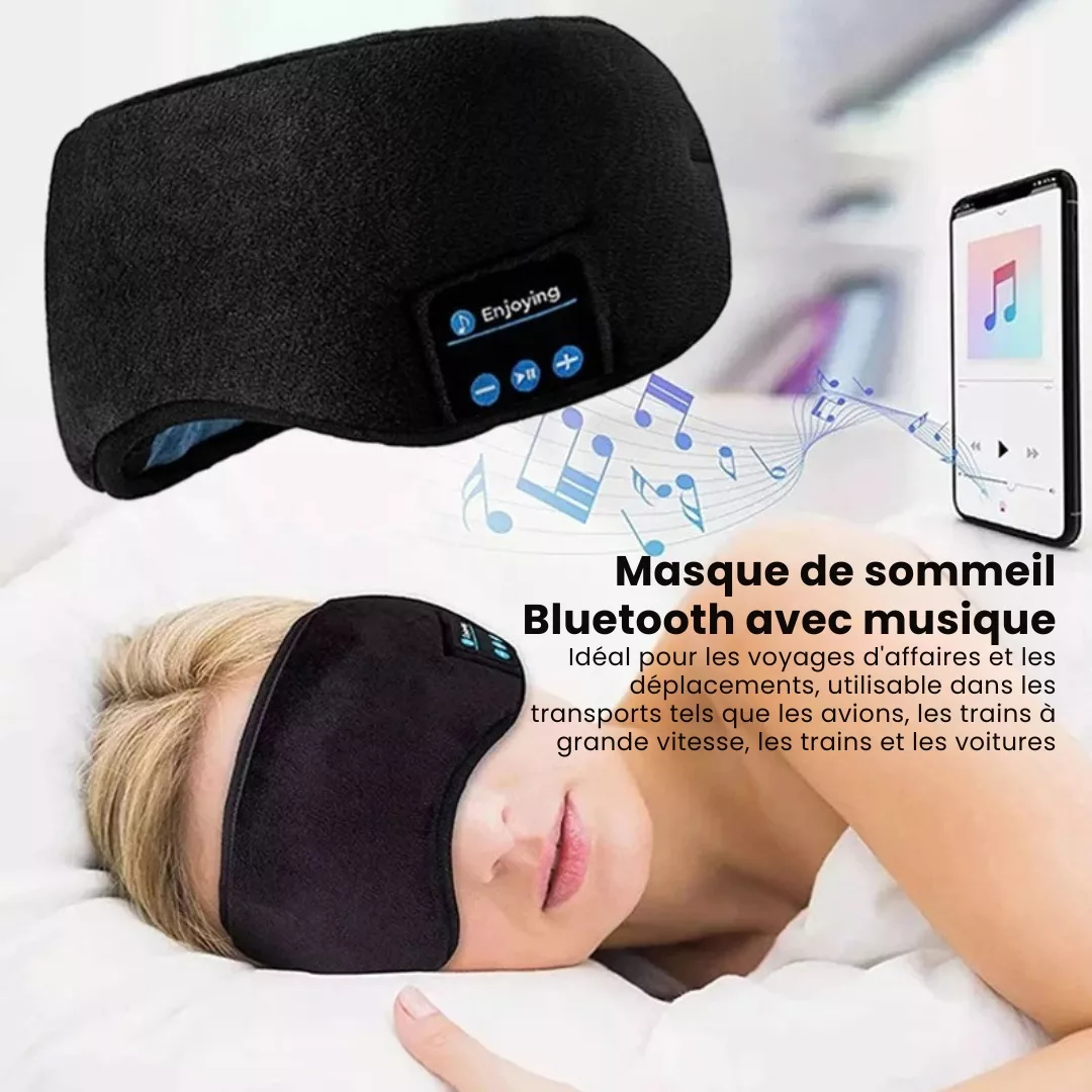 Masque de sommeil voyage avec bouchons d’oreilles – Repos total en avion, train ou hôtel – Sommeil profond garanti – Image 6