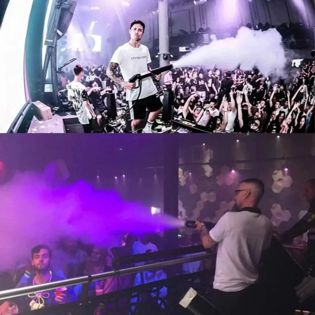 Mini canon à fumée pour animation jardin – Effet spectaculaire pour fête, mariage ou soirée en plein air – Image 4