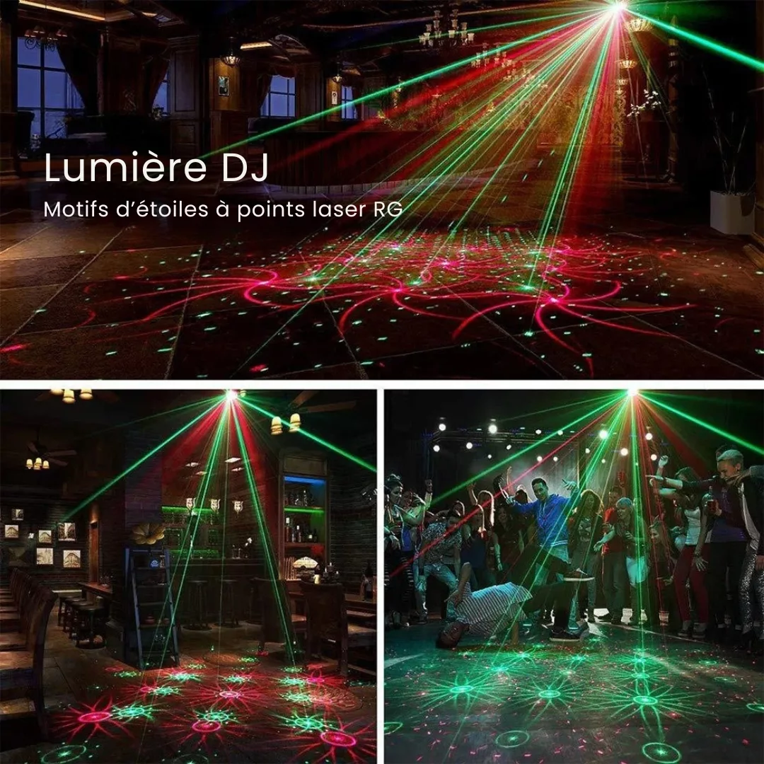 Mini projecteur laser extérieur télécommande intégrée – Illuminez vos soirées sans effort – Effet féerique garanti dehors – Image 5