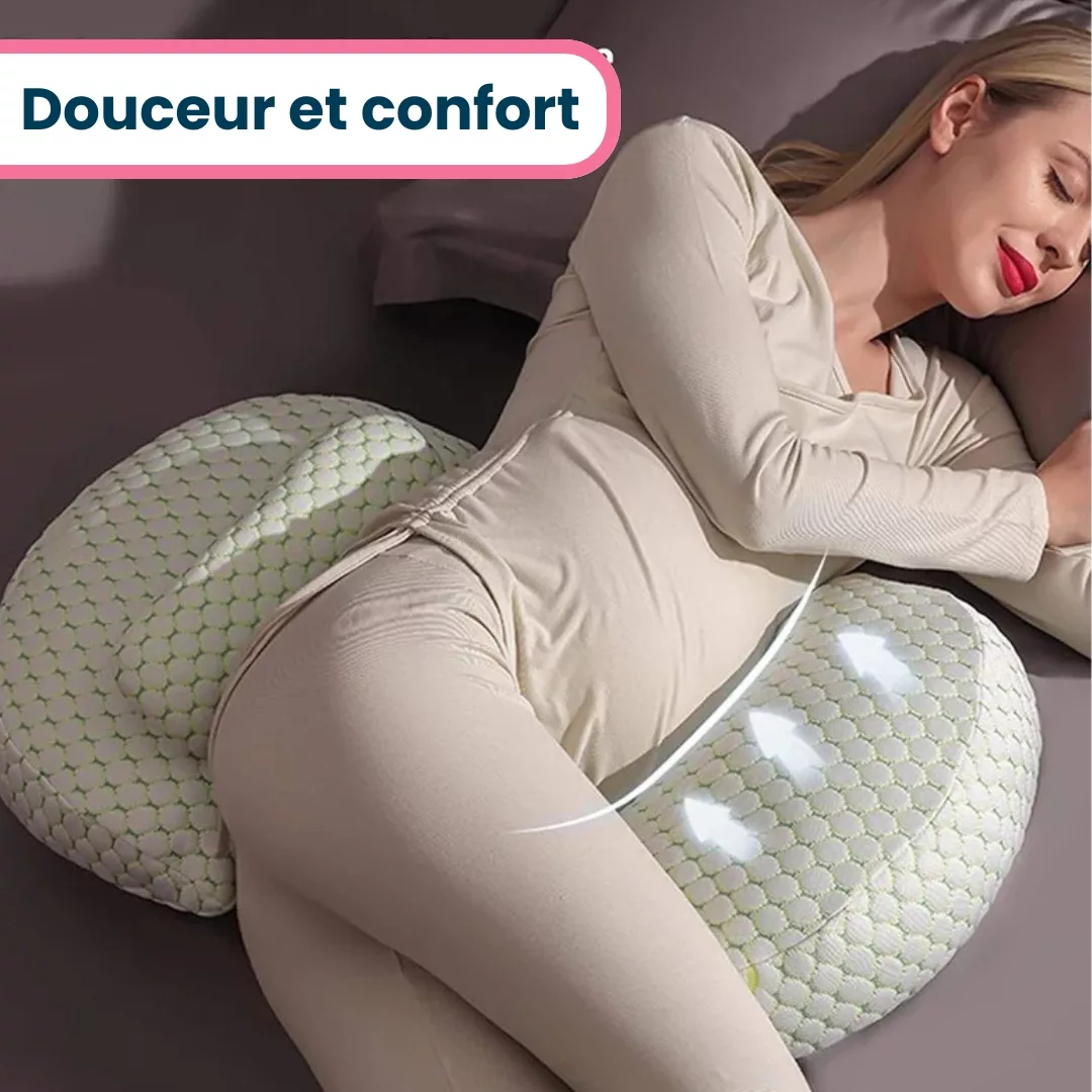 Coussin de Grossesse & Allaitement – Oreiller Ergonomique pour Femme Enceinte – Image 5