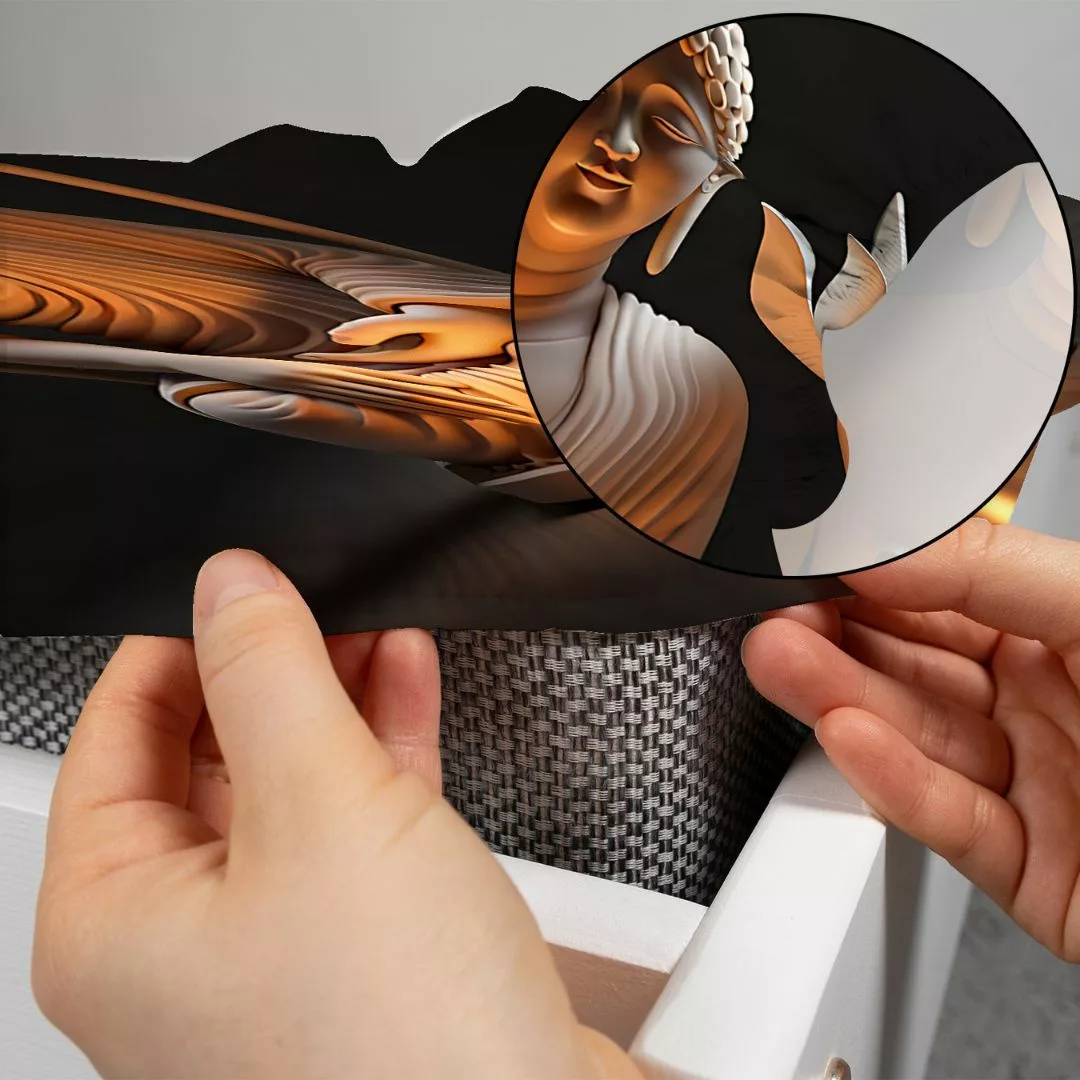 Parure de lit Bouddha lotus et sérénité – Ambiance zen et sommeil paisible pour des nuits réparatrices – Image 8