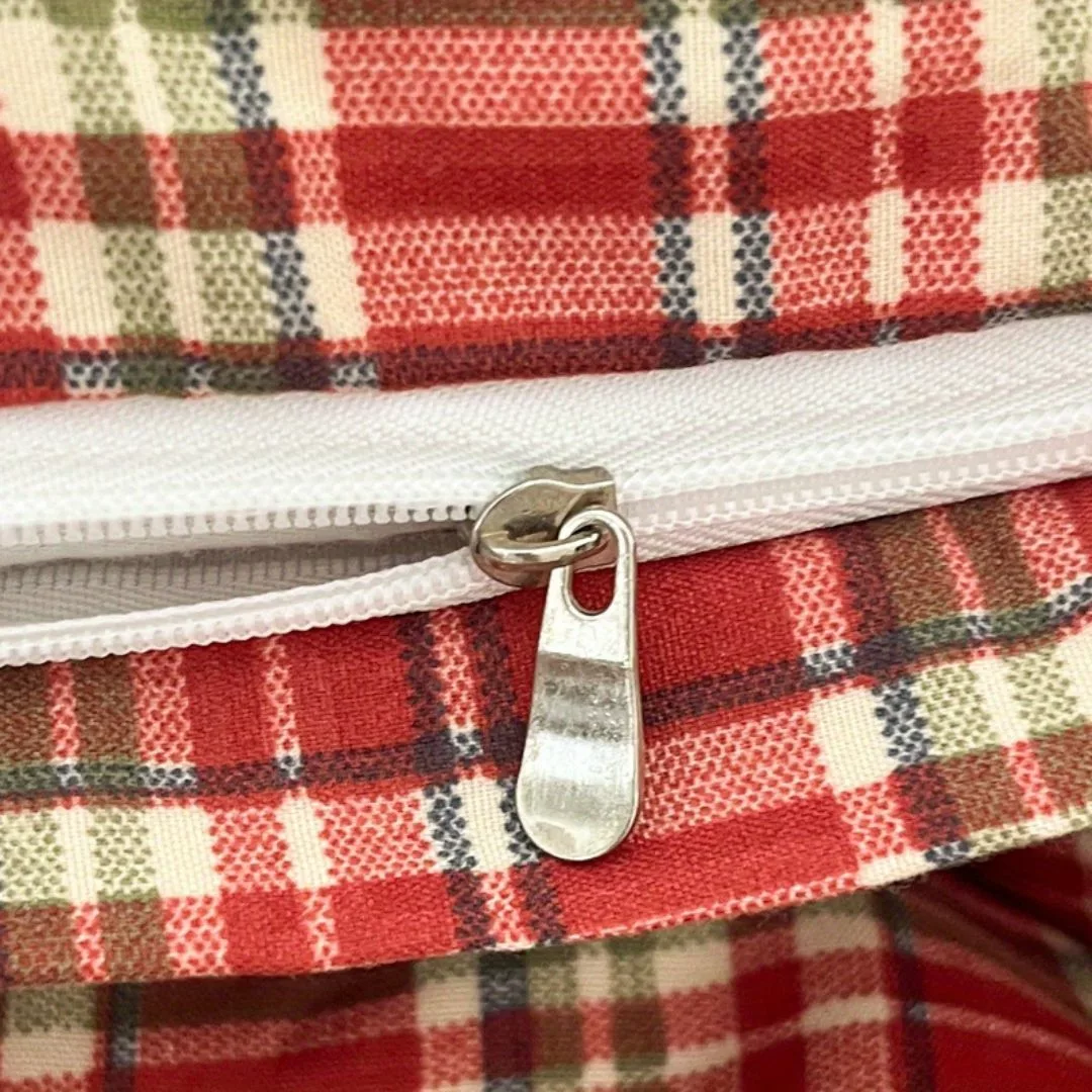 Parure de lit écossaise rouge cosy – Confort chaleureux et style chalet pour nuits douillettes – Image 4