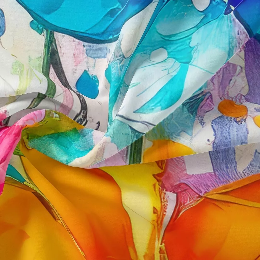 Parure de lit fleurs aquarelle éclatantes – Ambiance florale chic et colorée pour chambre lumineuse et apaisante – Image 7