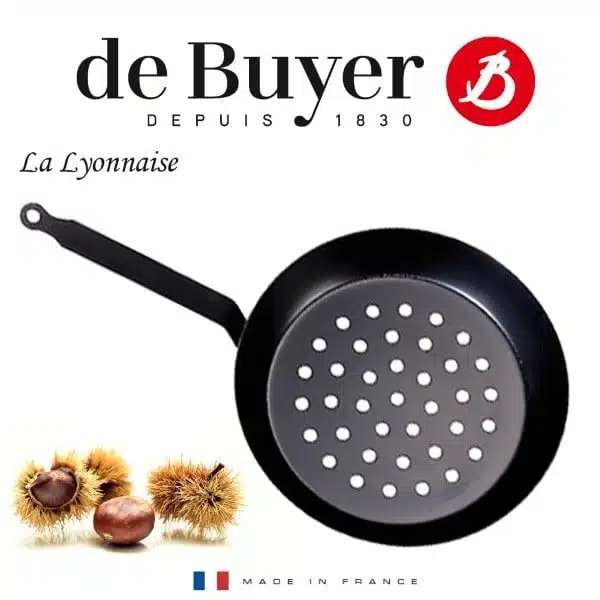 Poêle pour châtaigne ou marron – Made in France – De Buyer – Image 7
