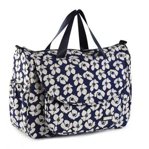 Sac à langer bandoulière – Fleurs