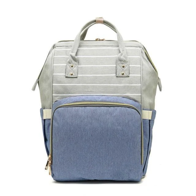 Sac à langer à dos (Bleu Lavande)