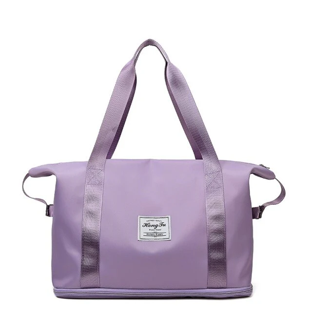 Sac à langer de voyage tissu violet