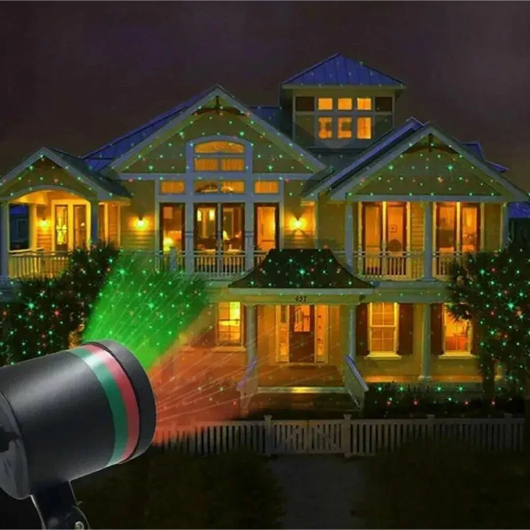Projecteur ciel étoilé laser usage extérieur – Ambiance féerique instantanée jardin ou façade – Étanche, idéal fêtes et soirées – Image 4