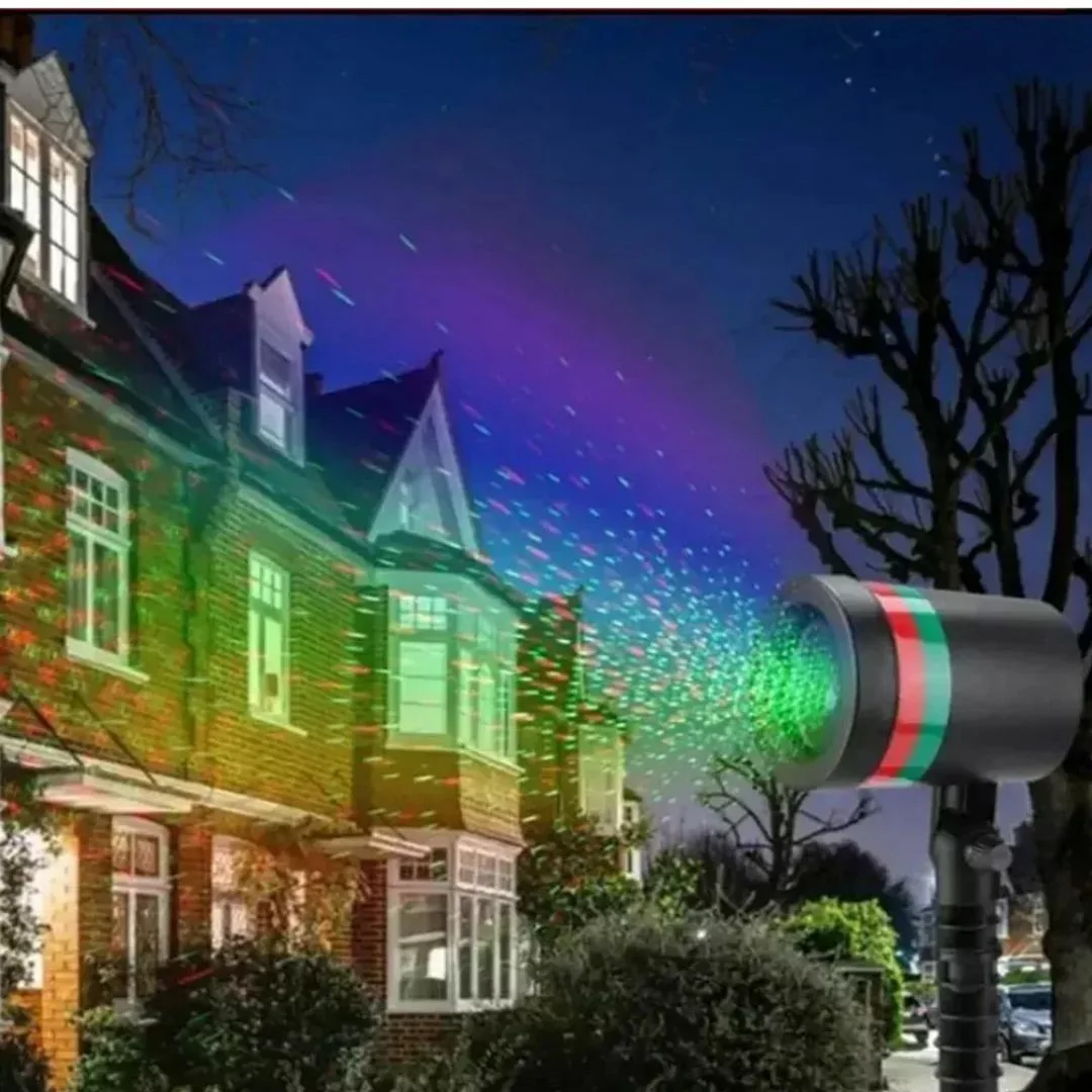 Projecteur ciel étoilé laser usage extérieur – Ambiance féerique instantanée jardin ou façade – Étanche, idéal fêtes et soirées – Image 2